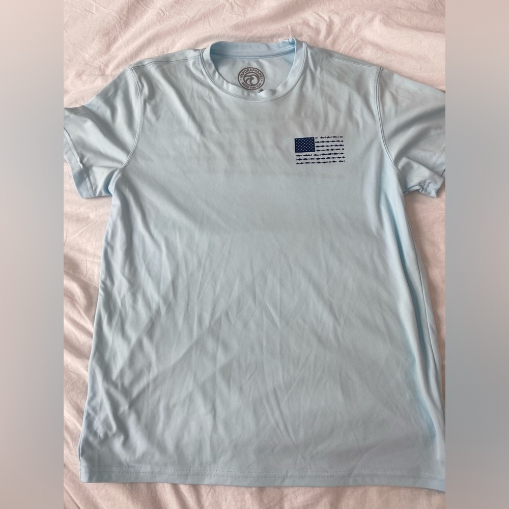 American flag fishing shirt